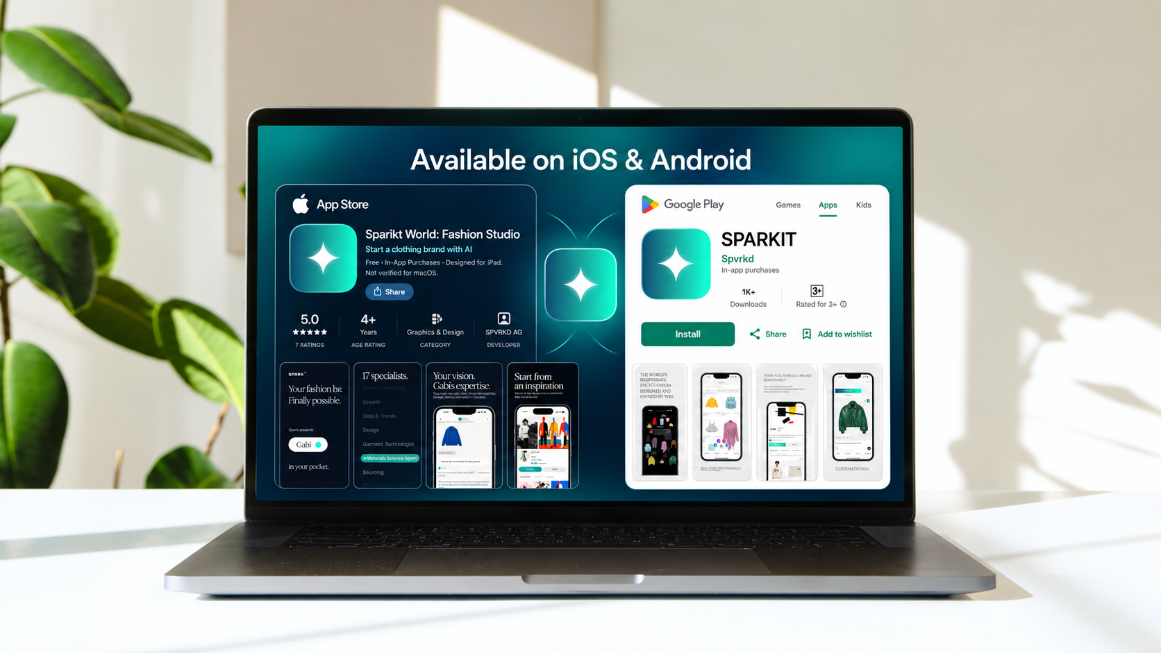 SPARKIT website shown on a mobile device
